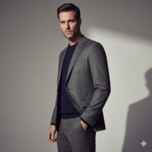 Modern Slim-Fit Men’s Blazer